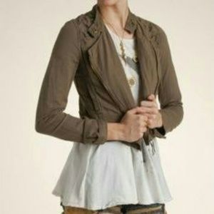 Free People Laser cut out Moto jacket.